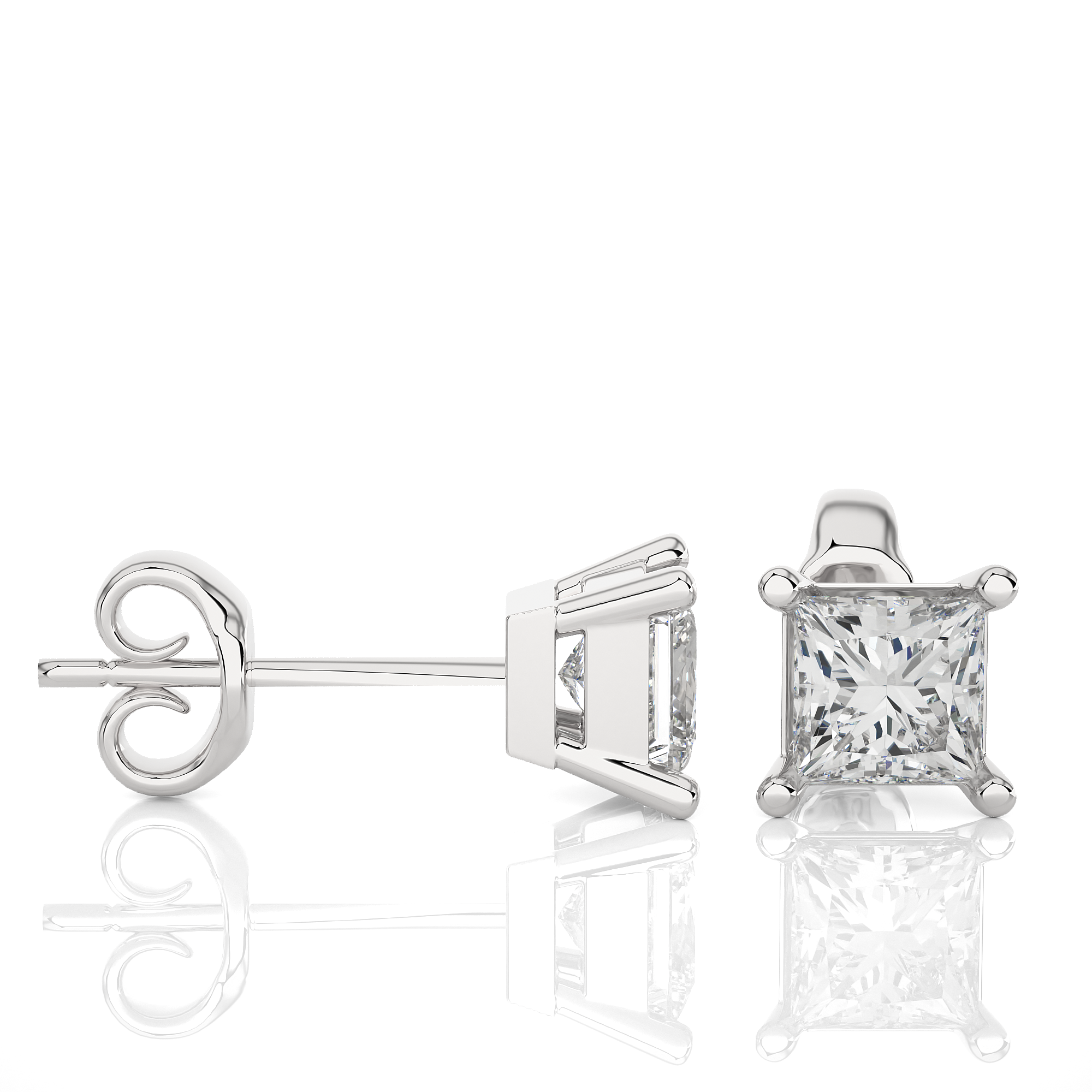 Buy 1Ct Natural Diamond Stud Earrings | Solitairekart